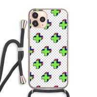 CaseCompany 8-bit N°10: iPhone 11 Pro Transparant Hoesje met koord