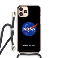 CaseCompany NASA: iPhone 11 Pro Transparant Hoesje met koord