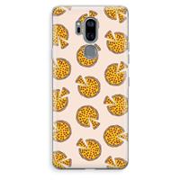 CaseCompany You Had Me At Pizza: LG G7 Thinq Transparant Hoesje