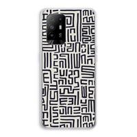 CaseCompany Moroccan Print: Oppo A94 5G Transparant Hoesje