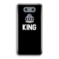 CaseCompany King zwart: LG G6 Transparant Hoesje