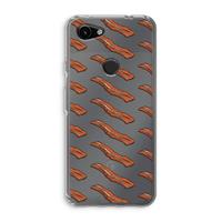 CaseCompany Bacon to my eggs #2: Google Pixel 3a Transparant Hoesje