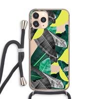 CaseCompany Fantasie jungle: iPhone 11 Pro Transparant Hoesje met koord