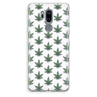 CaseCompany Weed: LG G7 Thinq Transparant Hoesje