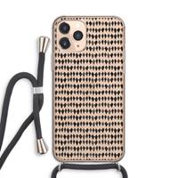 CaseCompany Crazy shapes: iPhone 11 Pro Transparant Hoesje met koord