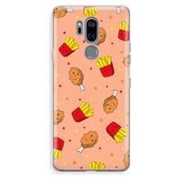 CaseCompany Chicken 'n Fries: LG G7 Thinq Transparant Hoesje