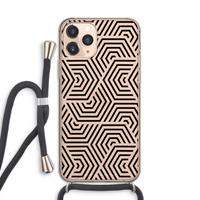 CaseCompany Magic pattern: iPhone 11 Pro Transparant Hoesje met koord