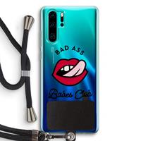 CaseCompany Badass Babes Club: Huawei P30 Pro Transparant Hoesje met koord