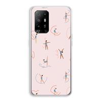 CaseCompany Dancing #3: Oppo A94 5G Transparant Hoesje