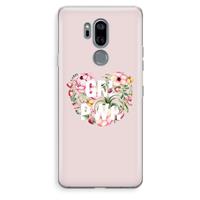 CaseCompany GRL PWR Flower: LG G7 Thinq Transparant Hoesje
