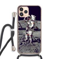 CaseCompany Spaceman: iPhone 11 Pro Transparant Hoesje met koord