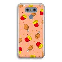 CaseCompany Chicken 'n Fries: LG G6 Transparant Hoesje