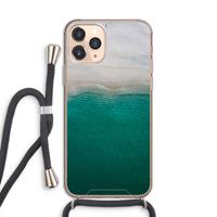 CaseCompany Stranded: iPhone 11 Pro Transparant Hoesje met koord