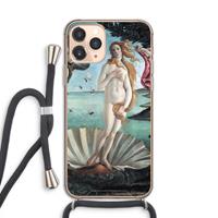 CaseCompany Birth Of Venus: iPhone 11 Pro Transparant Hoesje met koord