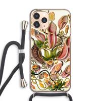 CaseCompany Haeckel Nepenthaceae: iPhone 11 Pro Transparant Hoesje met koord