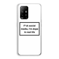 CaseCompany I'm dope: Oppo A94 5G Transparant Hoesje