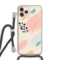 CaseCompany Sunday Chillings: iPhone 11 Pro Transparant Hoesje met koord