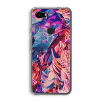 CaseCompany Pink Orchard: Google Pixel 3a Transparant Hoesje