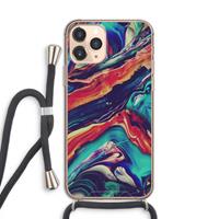 CaseCompany Chameleon Sun: iPhone 11 Pro Transparant Hoesje met koord