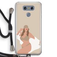 CaseCompany One of a kind: LG G6 Transparant Hoesje met koord