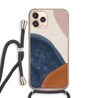 CaseCompany Geo #1: iPhone 11 Pro Transparant Hoesje met koord