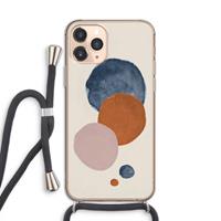 CaseCompany Geo #4: iPhone 11 Pro Transparant Hoesje met koord