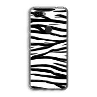 CaseCompany Zebra pattern: Google Pixel 3a Transparant Hoesje