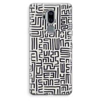 CaseCompany Moroccan Print: LG G7 Thinq Transparant Hoesje