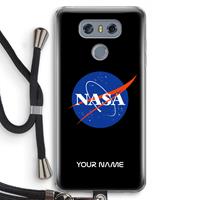 CaseCompany NASA: LG G6 Transparant Hoesje met koord
