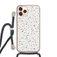 CaseCompany Terrazzo N°14: iPhone 11 Pro Transparant Hoesje met koord