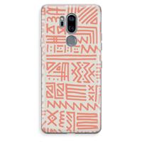 CaseCompany Marrakech Pink: LG G7 Thinq Transparant Hoesje