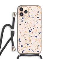 CaseCompany Terrazzo N°23: iPhone 11 Pro Transparant Hoesje met koord