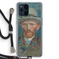 CaseCompany Van Gogh: Oppo Find X3 Pro Transparant Hoesje met koord