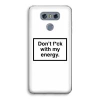 CaseCompany My energy: LG G6 Transparant Hoesje