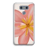 CaseCompany Pink Ellila Flower: LG G6 Transparant Hoesje