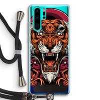 CaseCompany Tiger and Rattlesnakes: Huawei P30 Pro Transparant Hoesje met koord