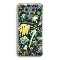 CaseCompany Tropical Palms Dark: LG G6 Transparant Hoesje