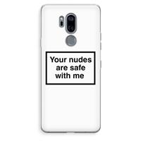 CaseCompany Safe with me: LG G7 Thinq Transparant Hoesje
