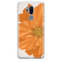 CaseCompany Orange Ellila flower: LG G7 Thinq Transparant Hoesje