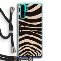CaseCompany Arizona Zebra: Huawei P30 Pro Transparant Hoesje met koord