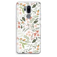 CaseCompany Sweet little flowers: LG G7 Thinq Transparant Hoesje