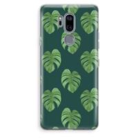 CaseCompany Monstera leaves: LG G7 Thinq Transparant Hoesje