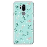 CaseCompany Small white flowers: LG G7 Thinq Transparant Hoesje