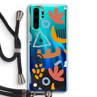 CaseCompany Abstract: Huawei P30 Pro Transparant Hoesje met koord
