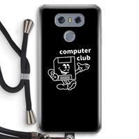 CaseCompany Floppyhead: LG G6 Transparant Hoesje met koord