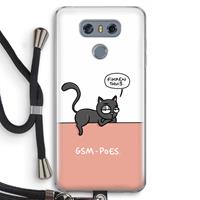 CaseCompany GSM poes: LG G6 Transparant Hoesje met koord