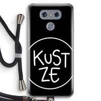 CaseCompany KUST ZE: LG G6 Transparant Hoesje met koord