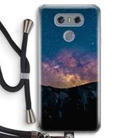 CaseCompany Travel to space: LG G6 Transparant Hoesje met koord