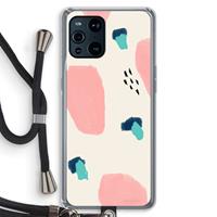 CaseCompany Monday Surprise: Oppo Find X3 Pro Transparant Hoesje met koord