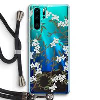 CaseCompany Blossoming spring: Huawei P30 Pro Transparant Hoesje met koord